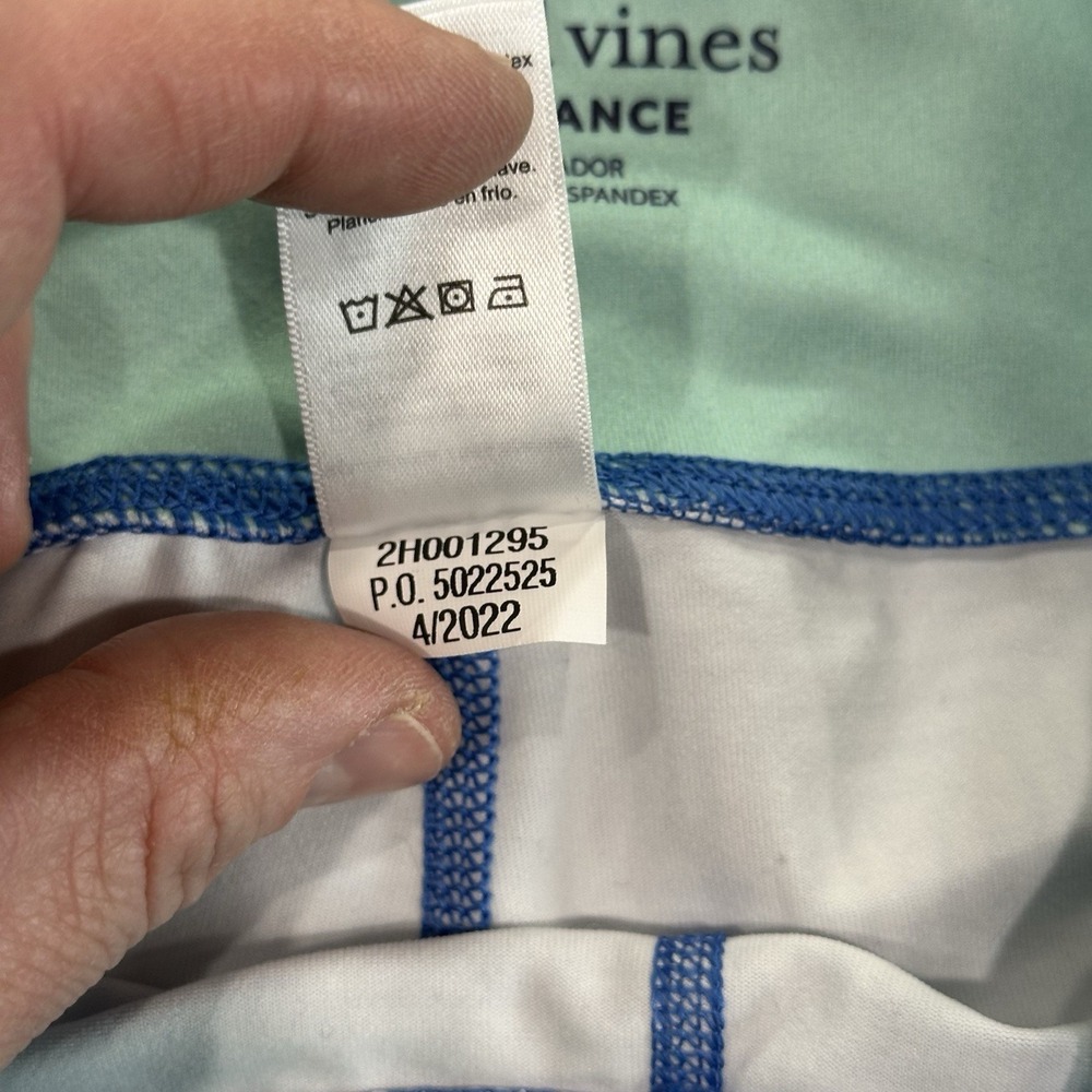 Vineyard Vines Women's Blue Spandex Performance Shorts Tights Bike Yoga Run Sz S - Picture 5 of 14